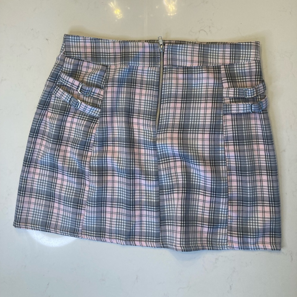 Boohoo Pink and Gray Women’s Skirt !